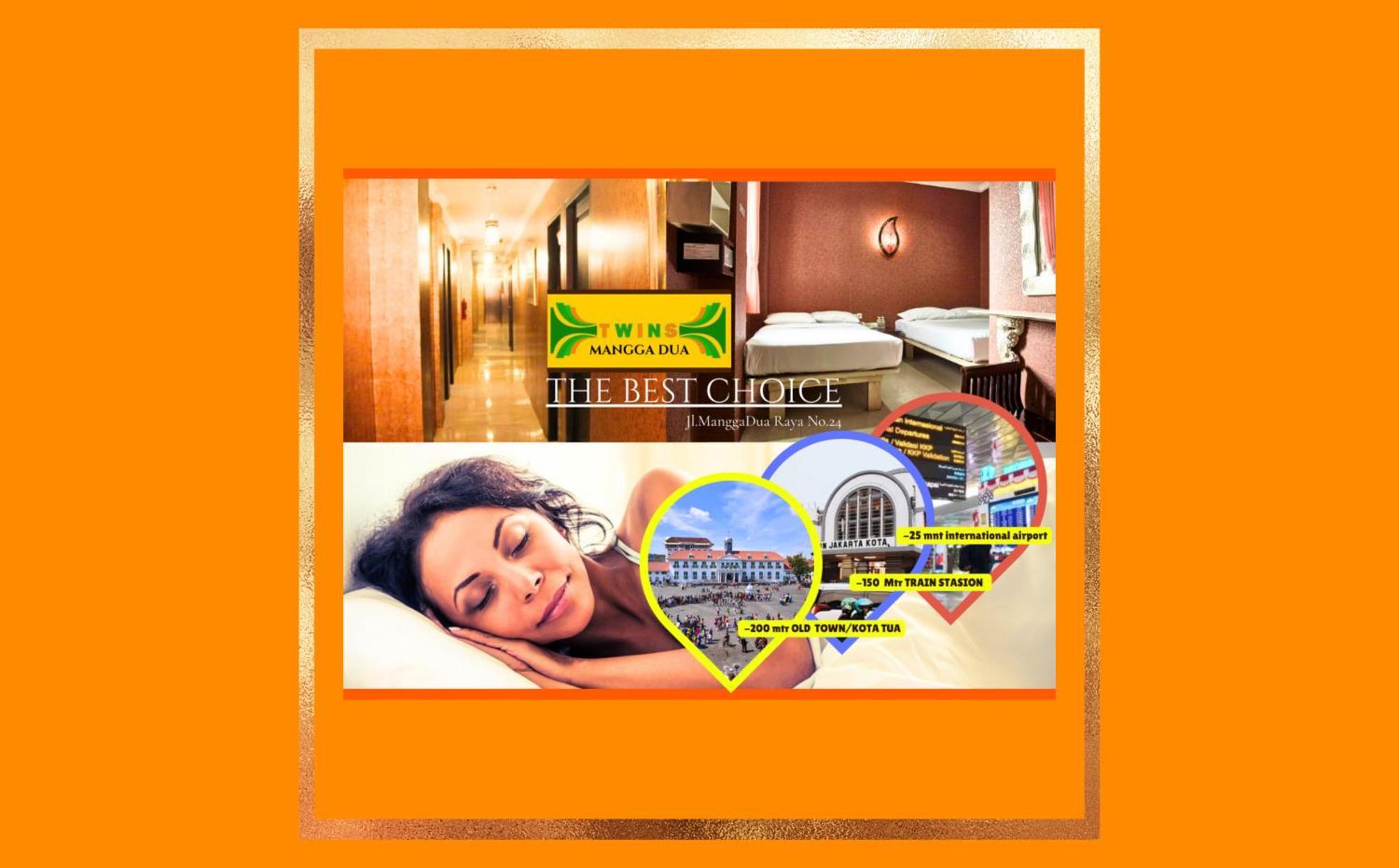 Twins Hotel Jakarta Eksteriør billede
